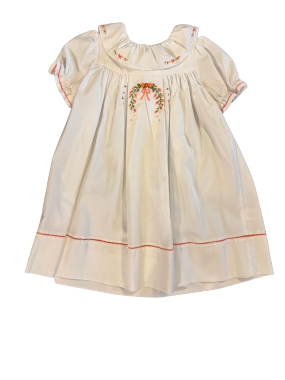 Sophie & Lucas Embroidered White Dress Girls 3T NWT 🌸✨
